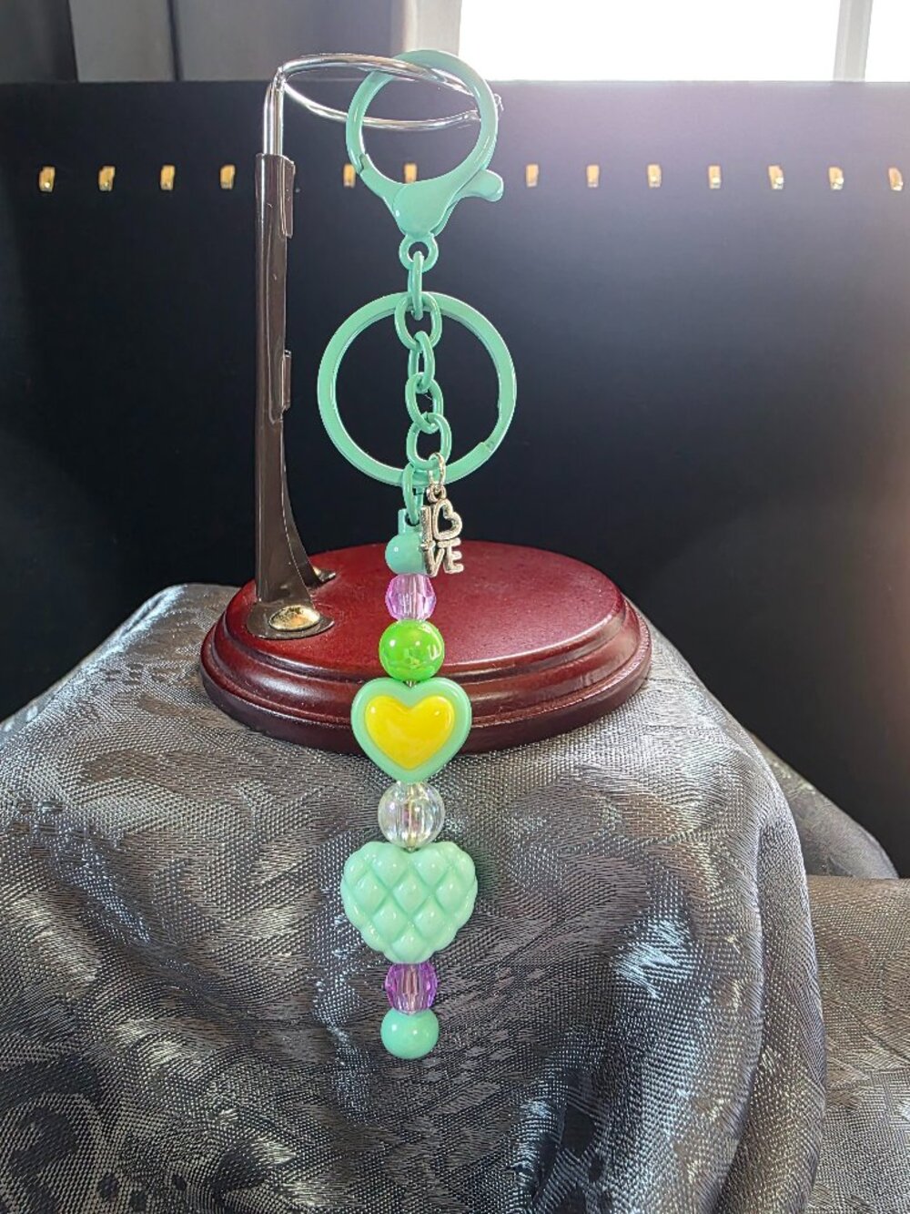 Handcrafted Love Charm Keychain NEW One of a Kind NEW